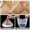 100pcs Disposable Food Cover Plastic Wrap Elastic Fruit Food Lids Bowl Dish Food Cover Kitchen Organizer Fresh Keeping Bags