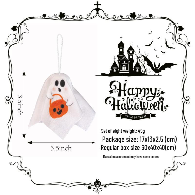 Colorful Hanging Ghost Decorations for Halloween Party or Haunted House