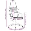 Gaming Chair with Massage Function Blue and Black Artificial Leather