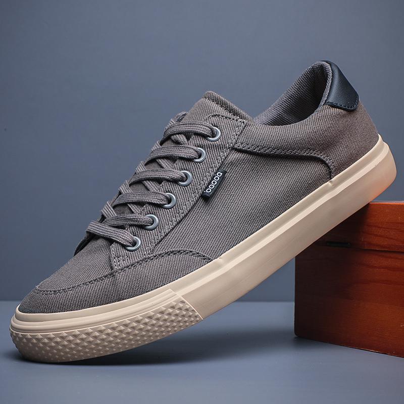 

Fashion New Fashion Sneakers Men Comfort Lightweight Casual Shoes Outdoor Leisure Walk Male Vulcanize Flats Men Canvas Shoes BD24076 38 серый