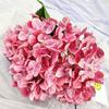 Elegant Hydrangea Artificial Flower Set With Silk Fabric For Home Decor And Wedding Arrangements
