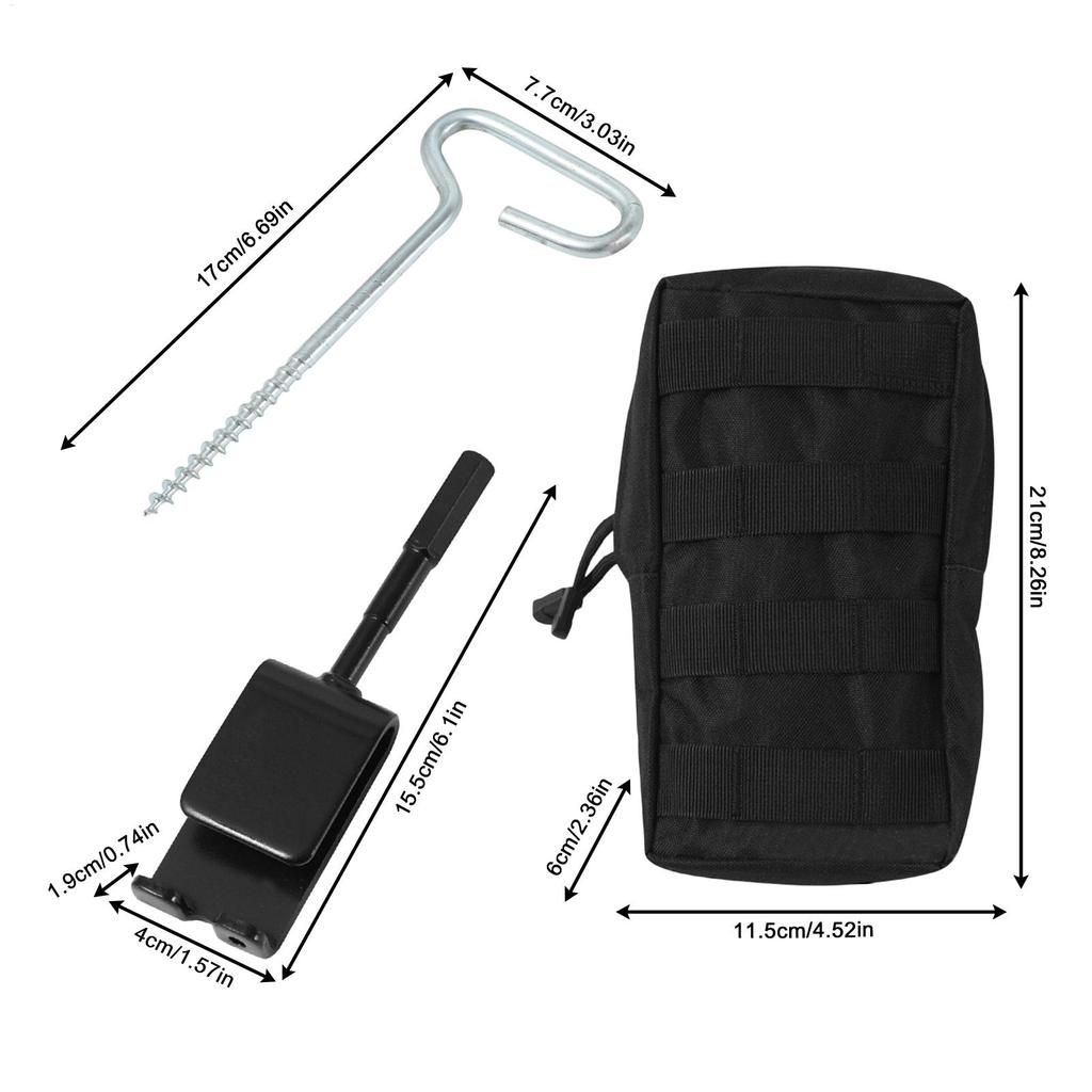 Ice Fishing Stakes Threaded Universal Outdoor Metal Tent Peg Ice Fishing Shelter Drill Adapter For Outdoor Camping Survival