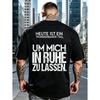 Trendy New Style Back Print Funny Unisex T-Shirt Black German Text Design for Casual Attire And Gift Ideas 100 Cotton Fashionable Casual Look Perfect