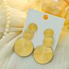 Exaggerated Personality Geometric Round Earrings, Simple Creative Design Sense Splicing Mosquito Coil Disc Earrings Female