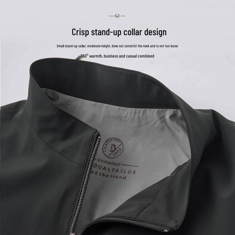 Shanshan Men's Business Casual Stand-Collar Jacket