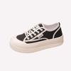Xiaoxiangfeng Pearl Canvas Shoes Women's Spring New Super Fire Thick-soled Lace-up Small Casual Board Shoes