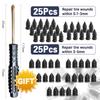 50pc Car Universal Vacuum Tyre Repair Set with Screwdriver Tire Wholesale Puncture Repair Wheel Tubeless for Car Tire Accessorie