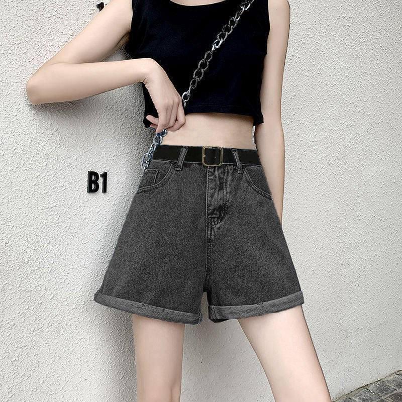 High-Waisted Denim A-Line White Shorts for Women - Summer 2024 Trend