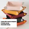 Doubl Size PU Leather Desk Tray Office Supplies for Stationery Makeup Tools Efficient Space Management