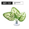 Reptile Habitat Artificial Climbing Leaf Plant Rest Bed for Fish Tank Lizard Snake Turtle Spawning Breeding Decor
