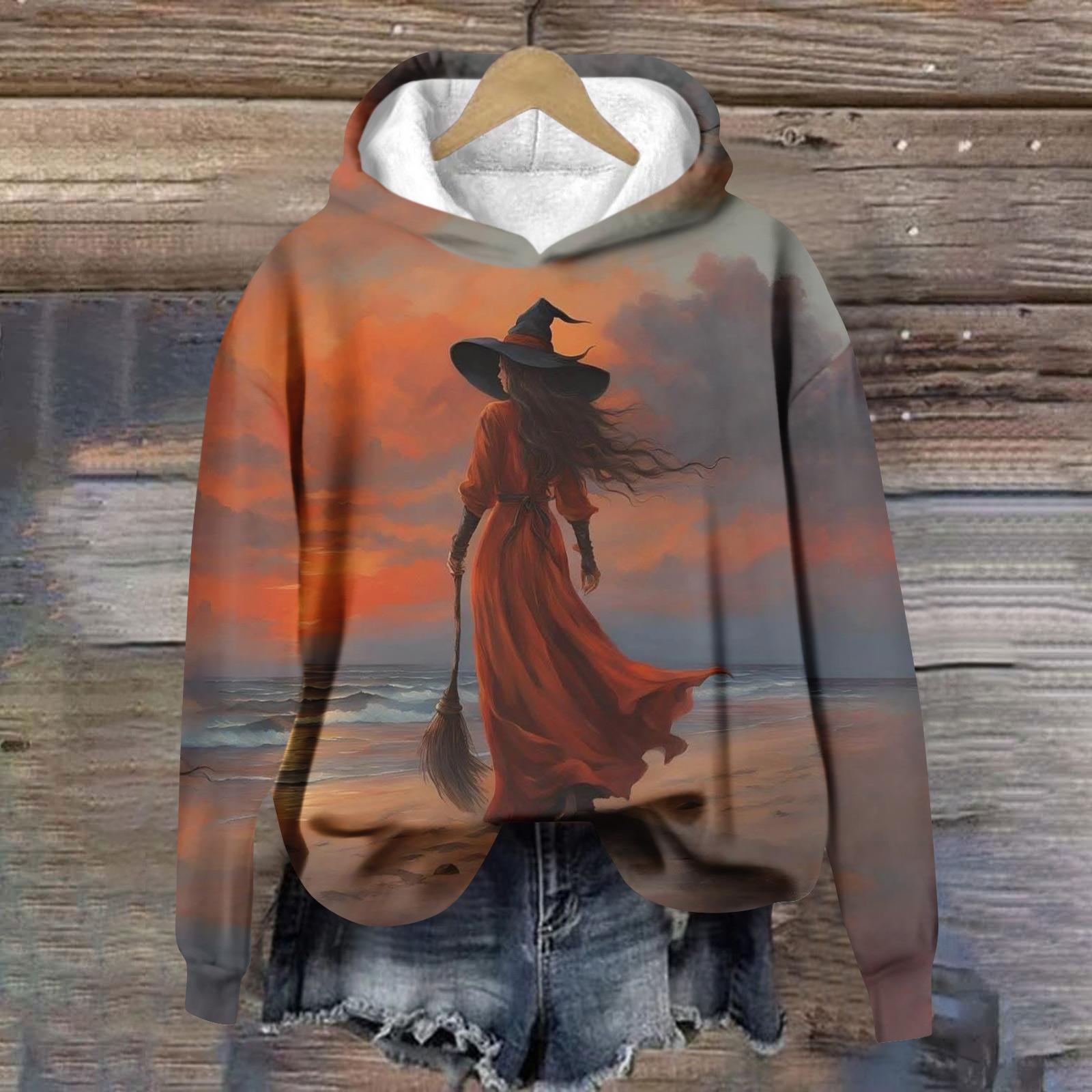 

Women s Casual Fashion Wine Turkey Family Print Long Sleeve O-Neck Pullover Hoodies XL