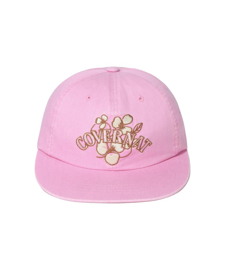 COVERNAT Clover Washed Cap Pink