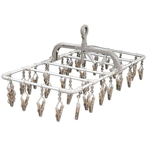 Twin Mall Laundry Drying Rack, Horizontal Aluminum Hanger, 40 Pieces, Set of 2, FS-2