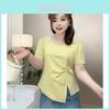 Oversized T Shirt For Women With Square Neck Short Sleeve Casual Top For Summer Comfort