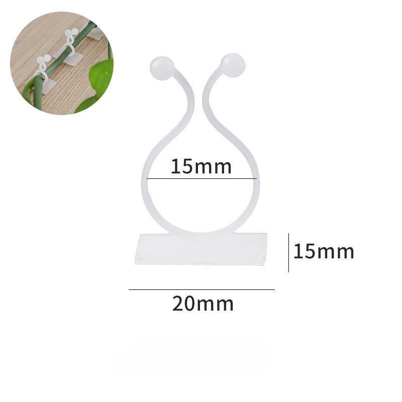 10pcs Invisible Plant Climbing Fixture, Self-Adhesive Vine Buckle Hook, Green Plant Wall Traction Fixing Clip Gardening Artifact