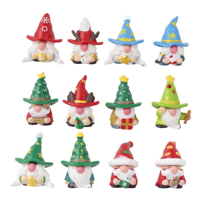 

Christmas Gnome Old Man Resin Ornament - Home and Store Window Decoration