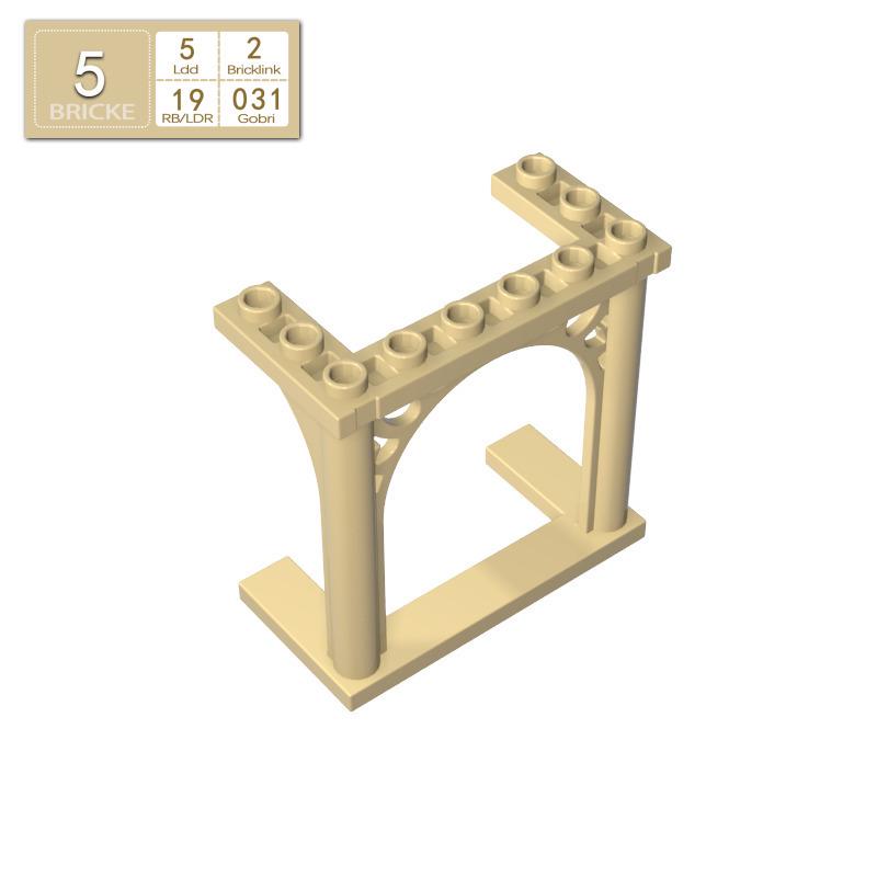 

Brick Guest BRICKE 19063 Arc Flower Pattern Door, Compatible with LEGO MOC Loose Building Blocks & DIY Projects. Piece жёлтый/абрикосовый