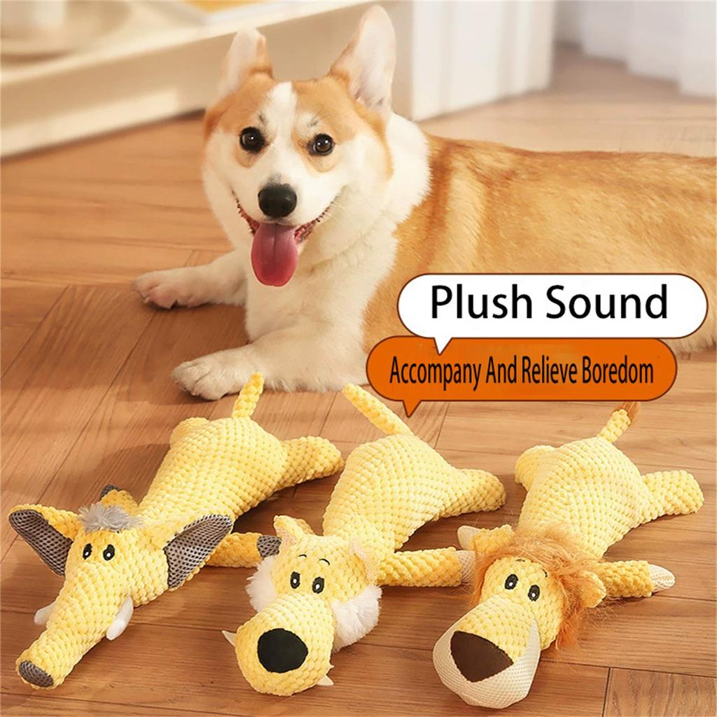 Dog Plush Toys, Dog Voice Toys, Adorable Shaped Toy Produces Delightful Quacking Sounds