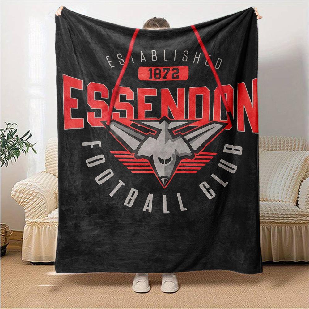 1pc ESTABLISHED 1872 Throw Blanket Soft Flannel, Cozy All Season Polyester Perfect for Home, Office