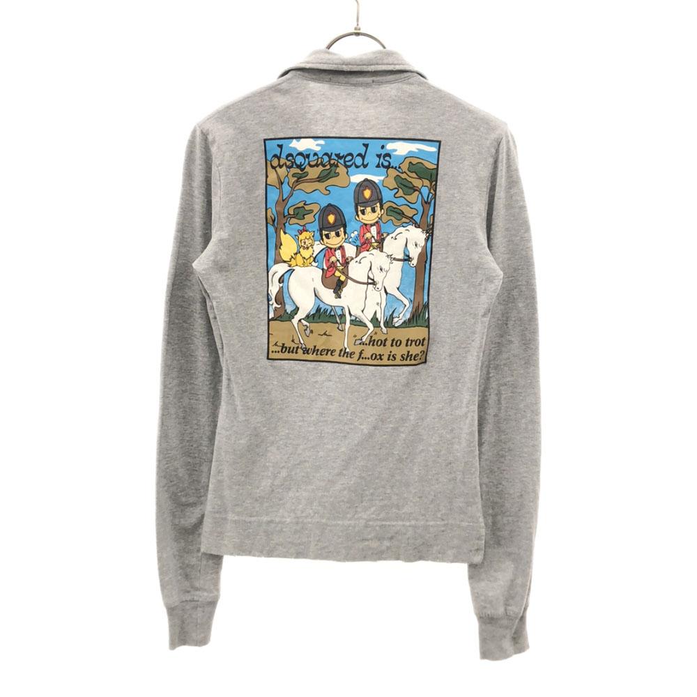 

Dsquared2 Поло с длинным рукавом с принтом на спине M Обработка повреждений Мужской Б/у