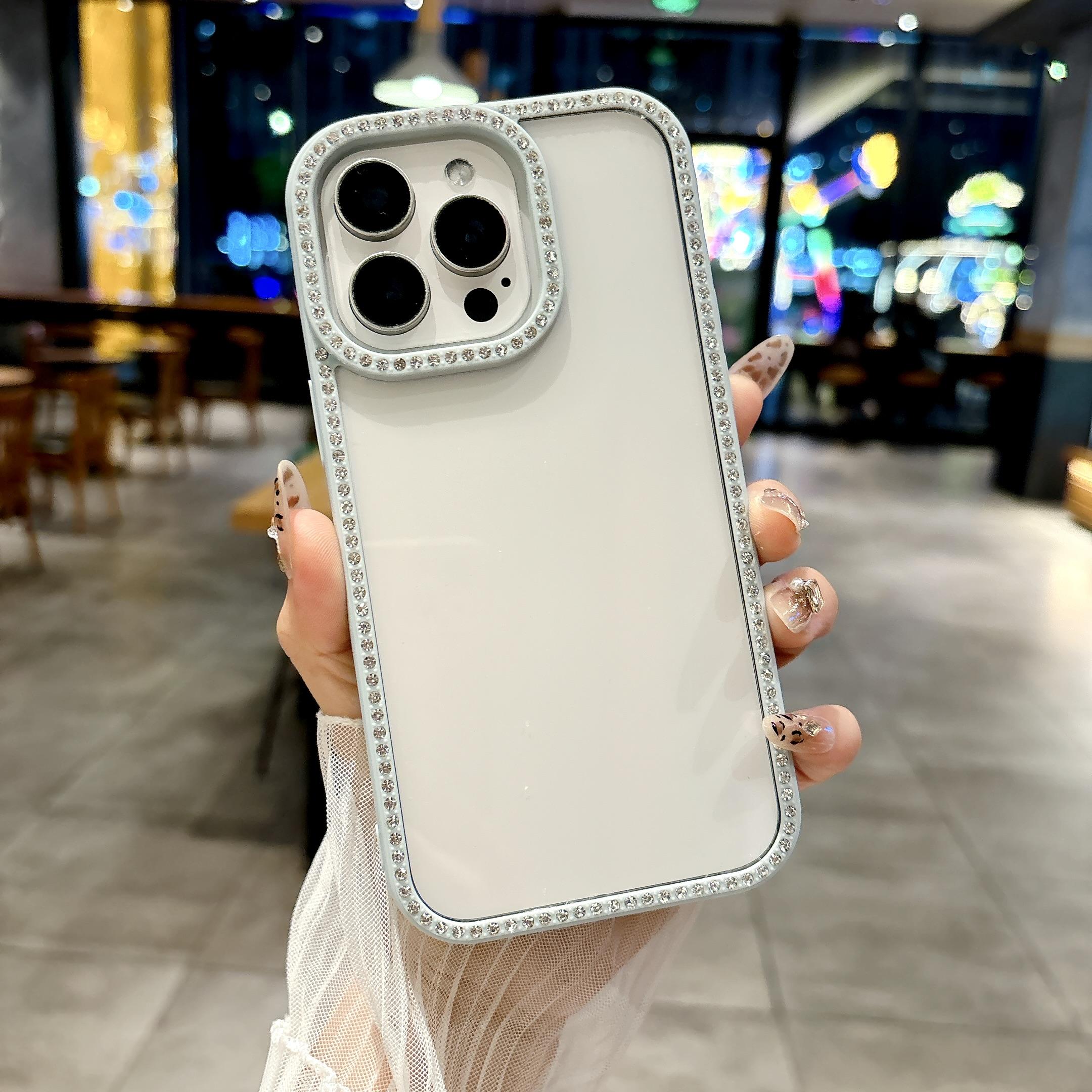 

Чехол для телефона для iPhone 11 13 16 ProMax iPhone 13 14 15 ProMax 12 13 ProMax Двусторонний бриллиантовый чехол для мобильного телефона Противоударный Прочный Высококлассный Бриллиант iPhone 16 Pro Max синий