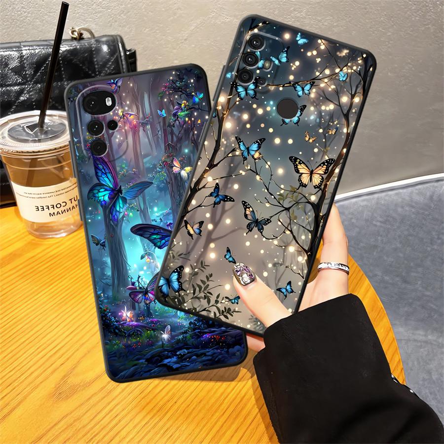 Phone Cover Case for Motorola Moto G60s G32 G22 Edge40 G51 G73 G52 G50 G53 G30 Edge 20 Pro 30 Lite G71 Dream Butterfly