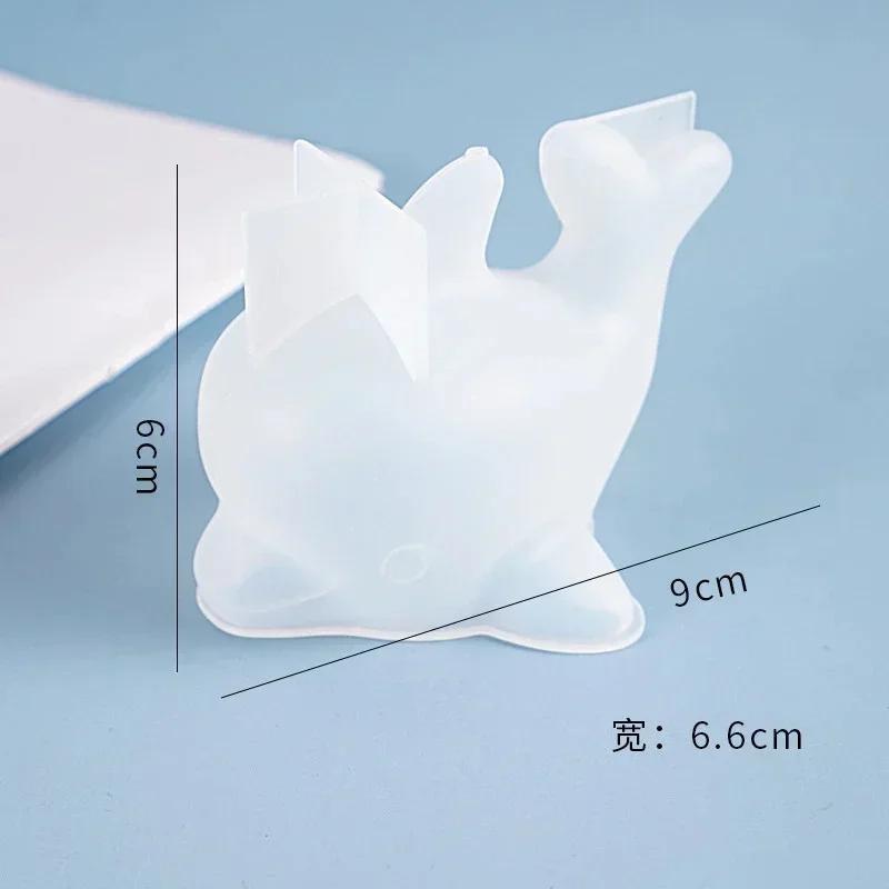 3D Dolphin Cartoon Silicone Mold Cute Animal DIY Crystal Epoxy Resin Jewelry Making Decoration Tool