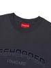 PSSHOPPER Original Logo High-Density Back Cut Short Sleeve T-Shirt [Navy]
