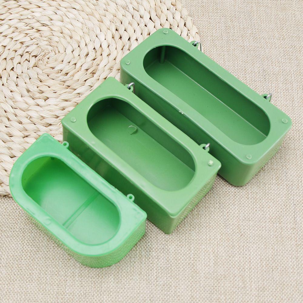 Hot Sale Plastic Green Food Water Bowl Cups Parrot Bird Pigeons Cage Cup Feeder Feeding  Parrot Supplies Bird Food Dispenser