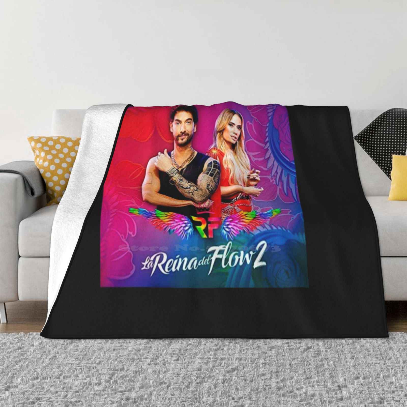 La Reina Del Flow Classic Latest Super Soft Warm Light Thin Blanket La Reina Del Flow 30x40in