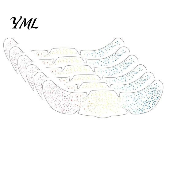Water Transfer Makeup Patches 6Pcs Holographic Freckle Stickers, Shimmer Temporary Face Tattoos with Waterproof Easy Application Transfers Adhesive,