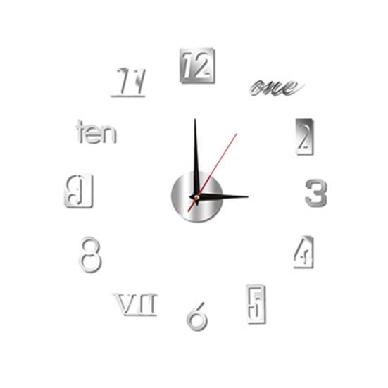 DIY Luminous Wall Clock Silent Movement Easy-to-read Decorative Modern Wall Clock for Living Room Bedroom