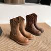 Vintage Western Cowboy Boots Vintage Outer Wear Travel Boots Maillard Knight Boots Martin Boots Women's Boots