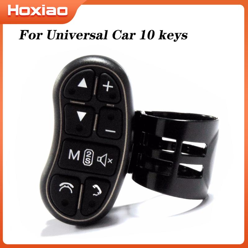 Car 10 keys Steering Wheel Control Key Wireless Remote Control Applicable Universal Car Navigation DVD Steering Control Button