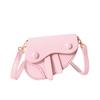 New messenger bag fashion Internet celebrity foreign style girl saddle bag accessories bag change makeup storage bag handmade material bag
