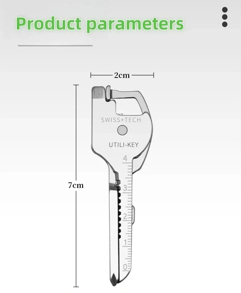 

Багатофункціональний складаний інструмент Брелок Відкривачка Викрутка EDC 6 в 1 Утиліта Виживання на відкритому повітрі Кишенькові плоскогубці Брелок