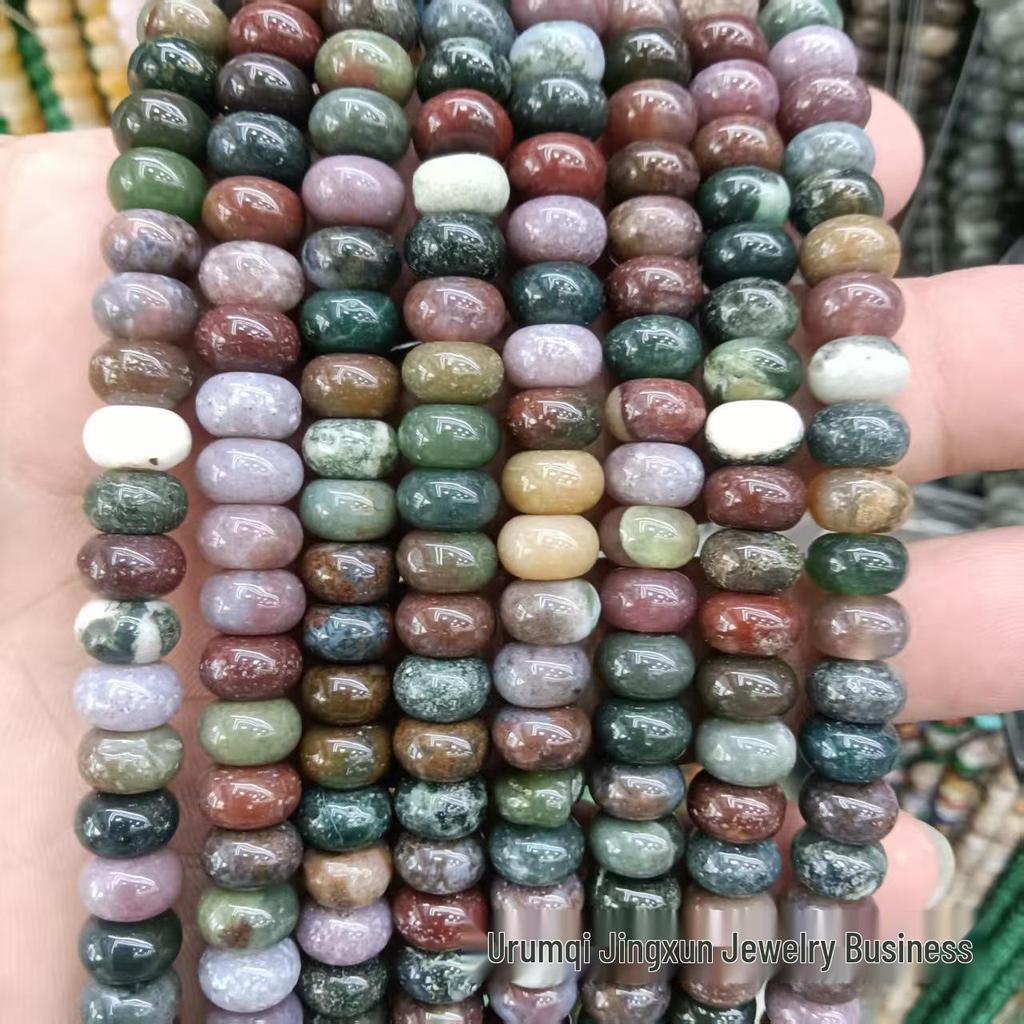 100 Natural Stone 5x8mm Abacus Beads for Jewelry Making – Bracelets & Necklaces