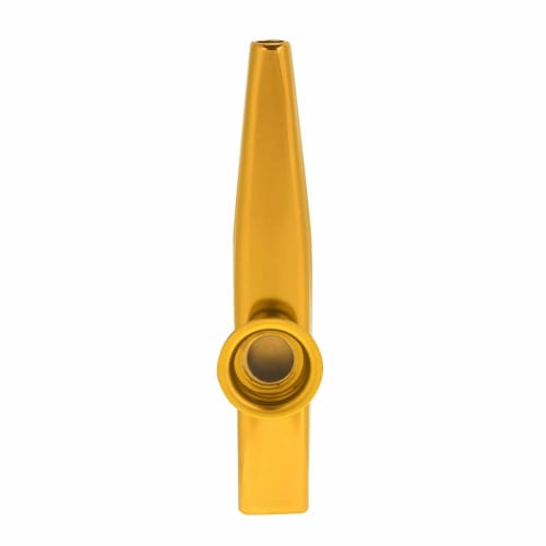 Aluminum Kazoo for Music Lovers, Humming and Solo Playing, Perfect for Bands and Party Accompaniment (Gold)
