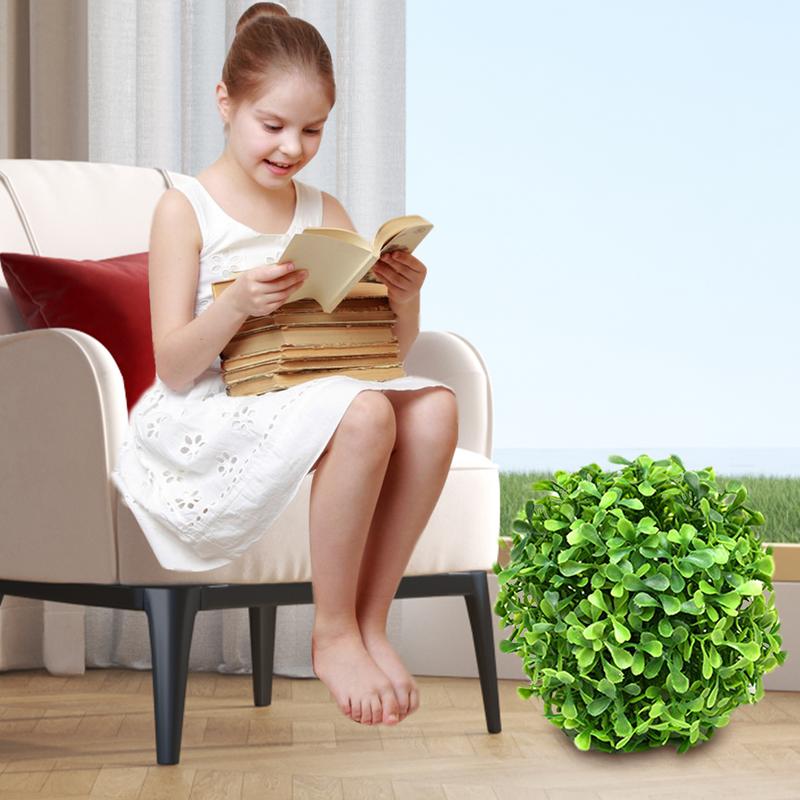 Artificial Topiary Ball Non-Fading Artificial Plant Ball UV Resistant Fake Plant Sphere Faux Grass Decor For Garden Backyard