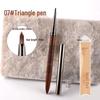Popular Sandalwood Nail Art Brush Set: Liner, Triangle, and Flower Design Pens