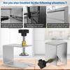 2Pcs Drawer Front Clamp Anti Slip Cabinet Installation Clamps Tool Stainless Steel Woodworking Clamp Device Multipurpose Drawer