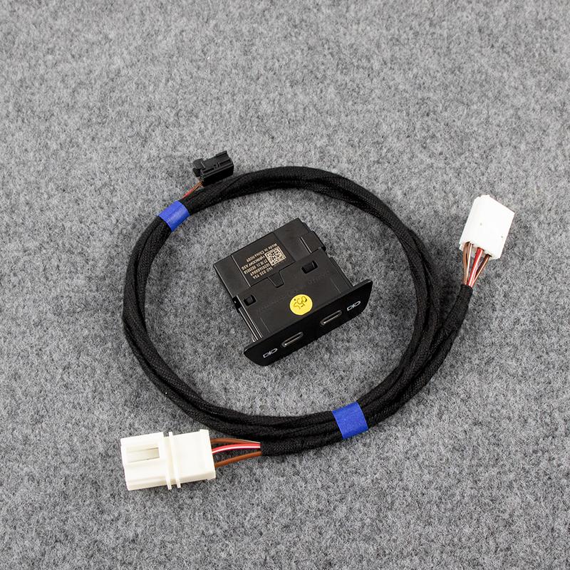 OEM For Golf 8 ID3 POLO Real Double TYPE-C Charging Interface USB Port Socket Swith tall Plug Harness 2G6035954 14D035954