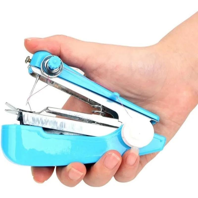 Portable Mini Manual Sewing Machine Handheld Sewing MachineHome Handheld Sewing Machine Travel Clothes DIY Stitchin Sew Tool