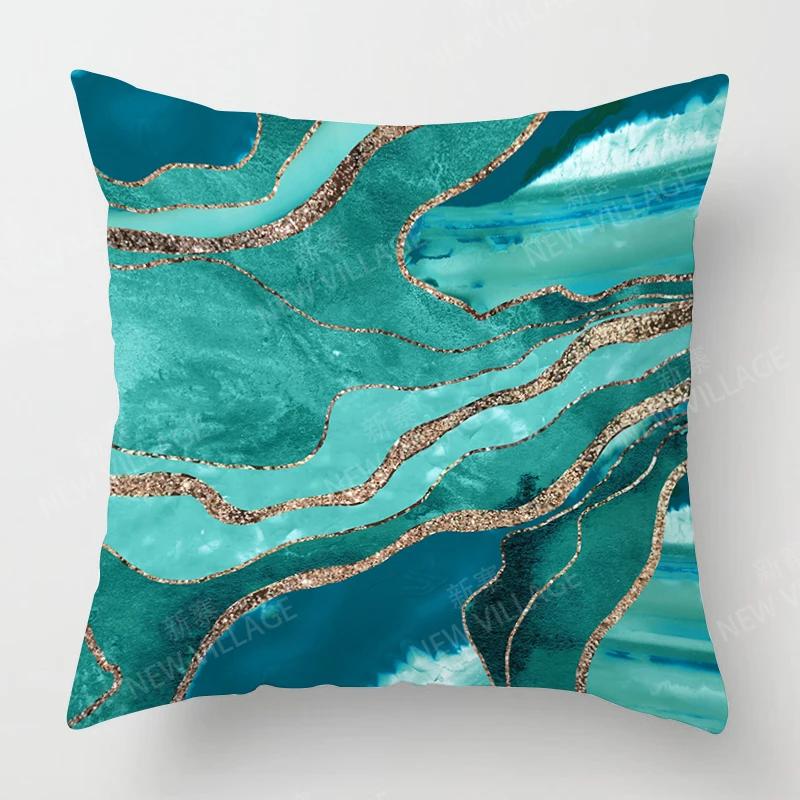 Modern Abstract Green Cushion Cover Home Decor Pillow Cover Sofa Throw Pillow Cover