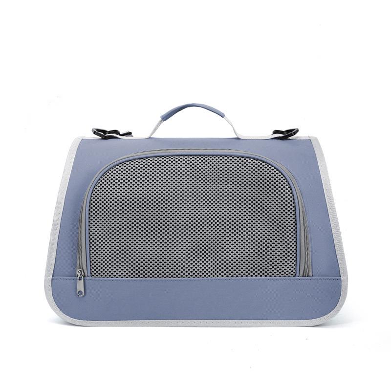 Foldable Large Capacity Pet Carrier Shoulder Bag Breathable Mesh Cat Bag Portable Outdoor Travel Handbag for Small Dog Kitten