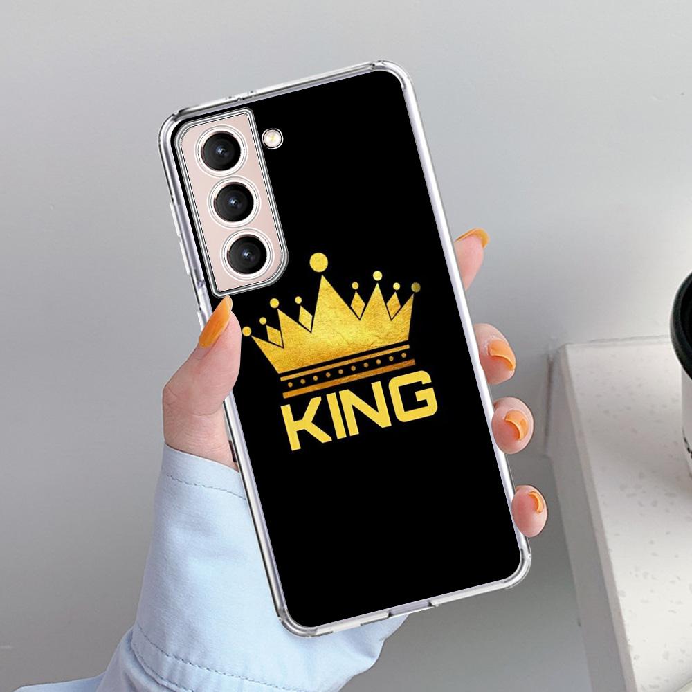Cute Mom Queen Princess Case For Samsung Galaxy S22 S20 FE S21 Plus S10 S9 Note 20 9 10 Lite Transparent Soft Phone Cover