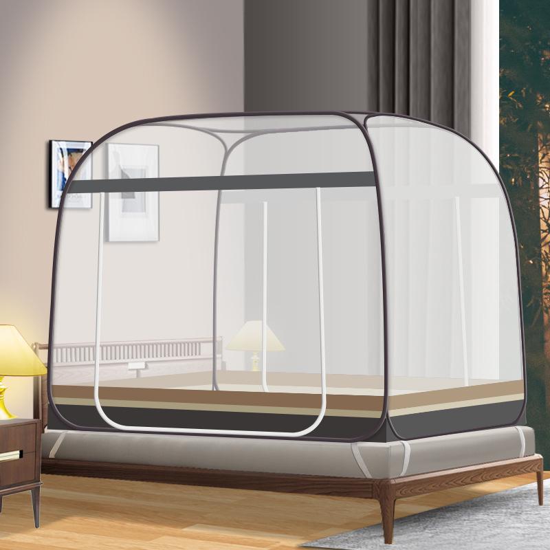 Mosquito Net with Free Installation – Foldable Steel Wire Yurt, Dustproof & Mosquito Proof
