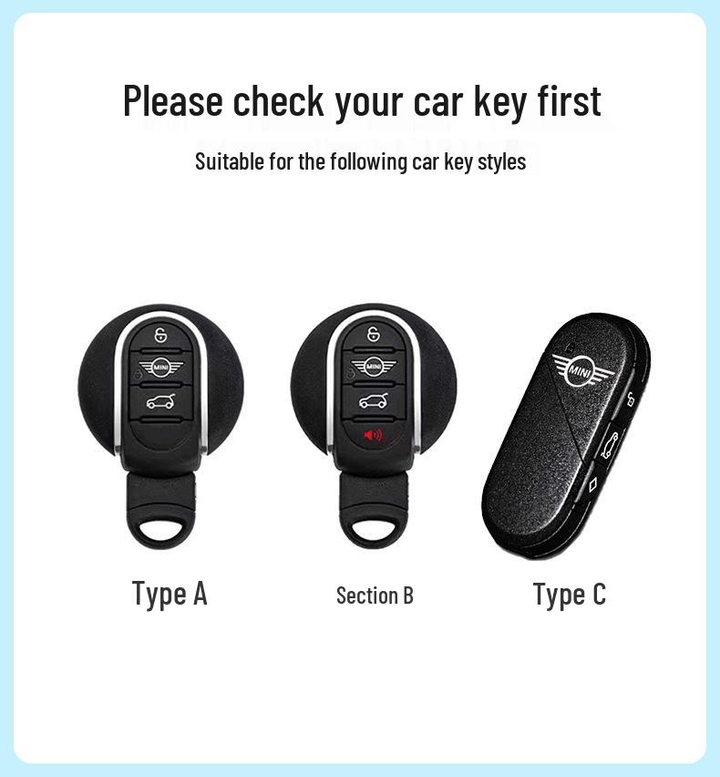 High-Grade Key Case for BMW MINI, 3 Series, 5 Series, and iX3