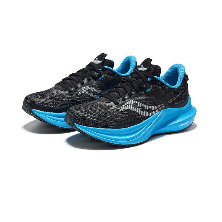 Saucony Tempus Casual Versatile Non-Slip Low-Top Running Shoes Women sneaker Black Blue S10720-60