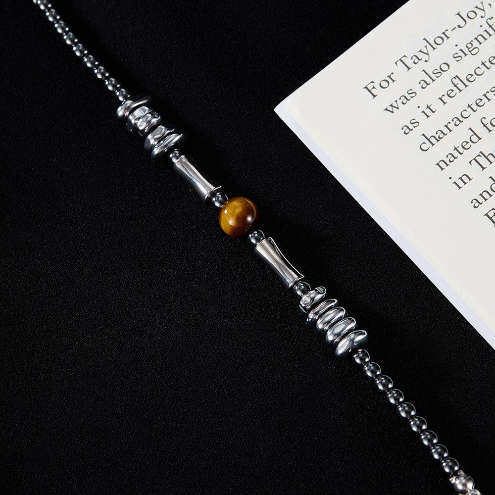 Hematite Stone Bracelets Bulk Fashion Versatile Eye of the tiger Beads Bracelet Hand Accessories for Man ALN25123040